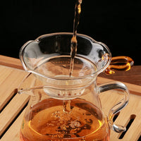 Taiwan 76 Glass Tea Infuser Set with Handle, Creative Tea Strainer and Filter Funnel for Loose Leaf Tea