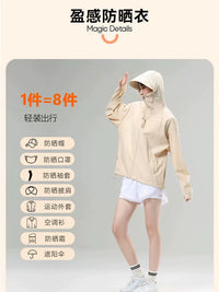 Unisex Ice Silk UPF 50+ UV Protection Sun Protection Jacket for Summer