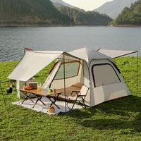 Automatic Pop-Up Camping Tent with Integrated Rainfly for Outdoor Picnics and Camping