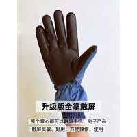 Men's Winter Warm Waterproof Windproof Ski & Snowboard Gloves with Touchscreen Compatibility