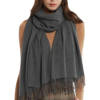 Winter Warm Shawl Scarf for Bridesmaid Wedding Party Dress Thick Solid Color