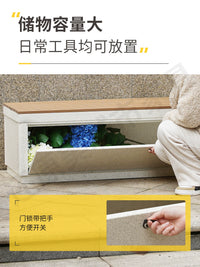 Outdoor Storage Box Deck Box Patio Container Large Capacity Organizer Sunscreen Garden Bench