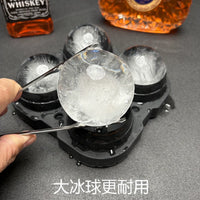 Whiskey Large Ice Ball Maker Silicone Mold for Bar and Home Use