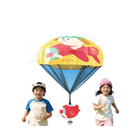 Kids' Hand-Throw Parachute Toy with Bell - Astronaut, Frog, Dinosaur, Duck Designs for Outdoor Play