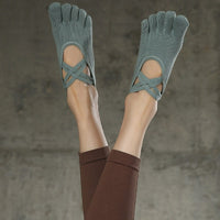 Five-Toe Yoga Socks Non-Slip Pilates Barre Fitness Socks for Women