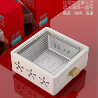 Portable Drawer-Style Charcoal Grill for Home Tea Brewing, Outdoor Camping, and BBQ