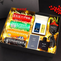 Qixi Valentine’s Day Card Birthday Greeting Card for Husband Boyfriend Gift Coca-Cola Box Blessings