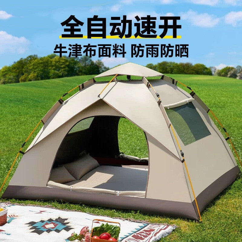 Portable Pop-Up Camping Tent with Sunshade for Outdoor Overnight Picnics