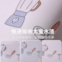 Cartoon Diatomaceous Earth Faucet Absorbent Mat for Kitchen and Bathroom