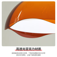 Versatile Wavy Acrylic Lampshade for Pendant and Floor Lamps