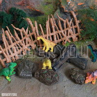 Artificial Tree Stump & Branch Model with Stone Ornaments for Landscaping