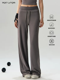 Women's Quick-Dry Yoga & Pilates Wide-Leg Pants for Running & Training