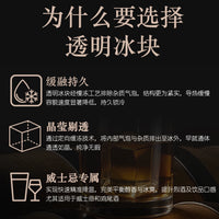 21-Grid Large Square Ice Cube Tray for Cocktails, Food-Grade Silicone, Bubble-Free