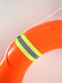PVC Solid Foam Life Buoy with Reflective Tape for Adults - High Buoyancy Emergency Flood Control Swim Ring