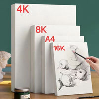 Sketch Paper for Art Students and Beginners, 8K/4K/A4 Watercolor and Marker Paper
