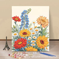 DIY Digital Oil Painting Kit Spring Floral Design for Home Decor and Gifts