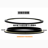 Drum Head Port Hole Protector Ring and Cutter for Bass Drum