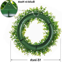 Artificial Eucalyptus Wreath Greenery Garland for Door Wall Decor