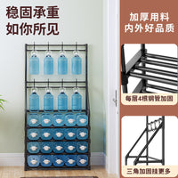 Modern Minimalist Floor-Standing Coat Rack with Shoe Storage and Shelves for Entryway Bedroom
