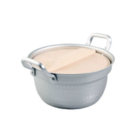 Hokuriku Aluminum Japanese-Style Ramen Noodle Pot with Double Handles, Sukiyaki Hot Pot