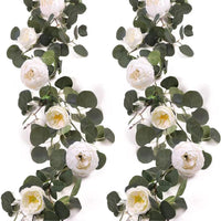 Artificial Eucalyptus Peony Rose Garland for Wedding Arch & Wall Decor