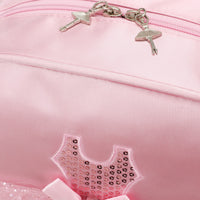 Kids Dance Backpack for Girls, Ballet Latin Dancewear Storage Bag, Multi-functional Double Shoulder Bag