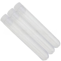 Clear Plastic Needle Storage Tube with Orange Cap, 13x110mm