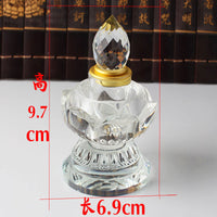 Crystal Stupa Reliquary for Sacred Relics and Offerings