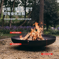 Mevira Outdoor Bioethanol Fireplace for Balcony & Patio Decor, Ambiance Flame Heater