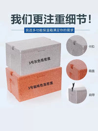 Insulated Foam Cooler Box for Cold Chain Transport, High-Density Thickened