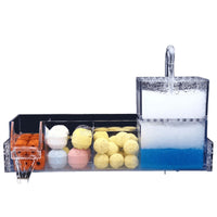 Aquarium Top Filter Box Acrylic Drip Filter for Fish and Turtle Tanks