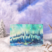 Winter Overture PET Tape Set for Journal Decoration - Holographic Winter Scenery