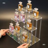 Acrylic Multi-Layer Display Stand for Figures, Perfumes, Jewelry, and Cosmetics