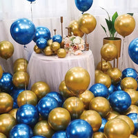 Blue Metallic Balloon Decoration Kit for Kids' Birthday Parties & Events