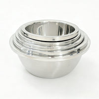304 Stainless Steel European Style Thickened Basin Set with Drain Basket and Lid for Kitchen Use
