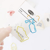 Fire Series Shaped Paper Clips, Cute Bookmark Stationery Folder Clips, 30 Pcs