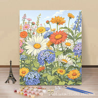 DIY Digital Oil Painting Kit Spring Floral Design for Home Decor and Gifts