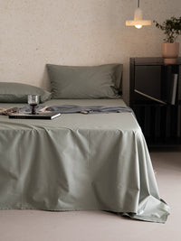 Premium 100s Cotton Fitted Sheet Simple Style Home Use Men and Women Pure Cotton Mattress Protector Dust Cover