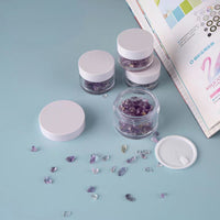 Thick-Walled PS Cream Jar with White Lid for Eye Cream Samples, 10g-80g