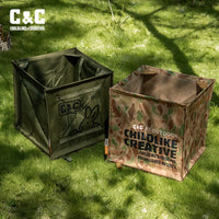 CC Outdoor Foldable Trash Can Camping Storage Box Large Capacity Tactical Organizer Bag