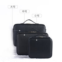 PU Leather Fishing Tackle Storage Bag Waterproof Multi-functional Fishing Tool Box for Hooks and Lines