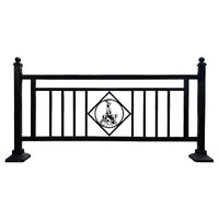 Galvanized Steel Municipal Road Barrier for Pedestrian and Vehicle Separation
