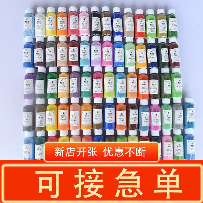 Cloisonne Enamel Painting Sand Art Kit for Kids and Adults, DIY Craft Supplies for Wishing Bottles and Flowing Sand Art