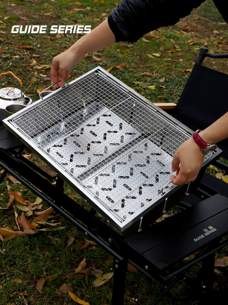 Shanye Bulin GuideSeries Outdoor Camping IGT Table Stainless Steel Foldable BBQ Grill