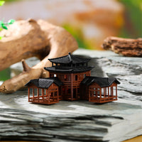 Miniature Ancient Chinese Architecture Landscape Ornament for Aquariums & Bonsai