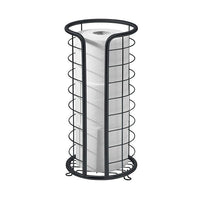 Wrought Iron Freestanding Toilet Paper Holder with Storage Shelf