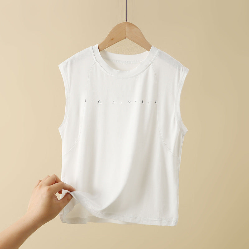Kids' Modal Sleeveless T-Shirt for Boys, Soft Athletic Tank Top for Summer