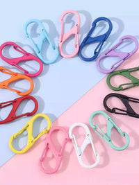 Outdoor Aluminum Alloy S-Type Carabiner Keychain for Backpacks and Quick Hanging