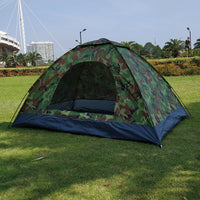 Camouflage Outdoor Camping Tent for 1-4 Person, Portable Fishing Hiking Backpacking Shelter
