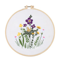 DIY Floral Bouquet Hand Embroidery Kit for Beginners